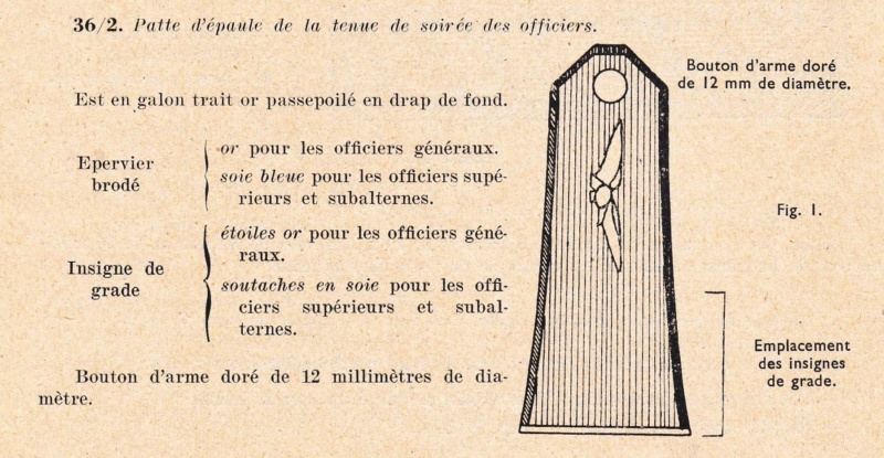 Epaulettes de Tenue de Gala de l'Armée de l'Air 3610