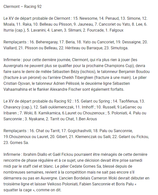 26e journée : RCT / UBB - Page 9 Compo_13