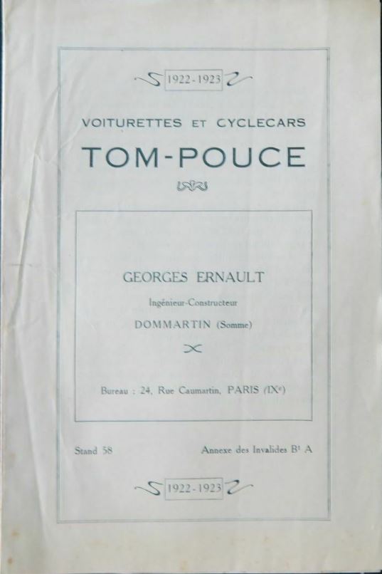 TOM POUCE cyclecar 1946