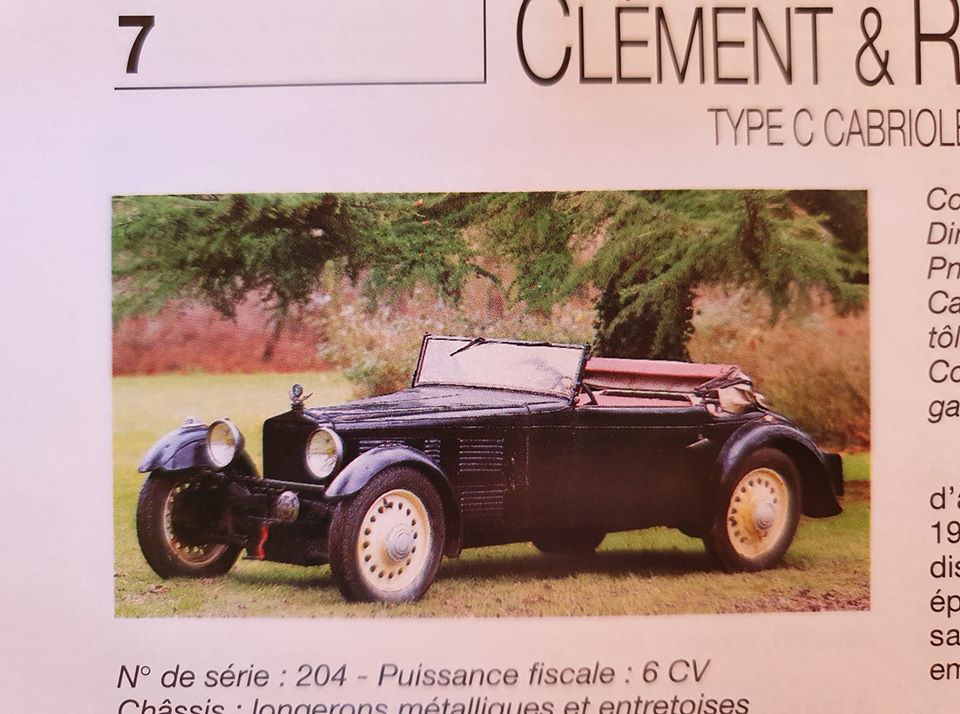 CLEMENT & ROCHELLE voiturette 3263