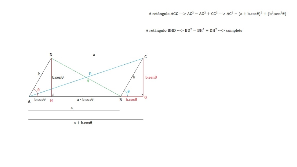 quadrilátero - paralelogramo - demonstração  Diagpa10