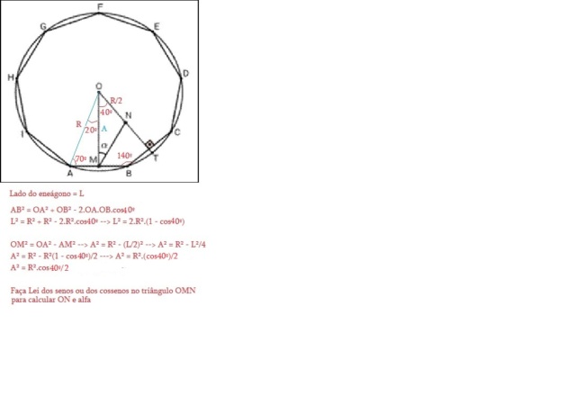 Polígono inscrito num círculo Enezeg17