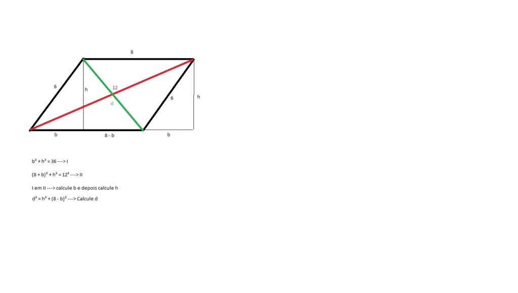 Questão Geometria Plana -Paralelogramo e suas diagonais Parale10