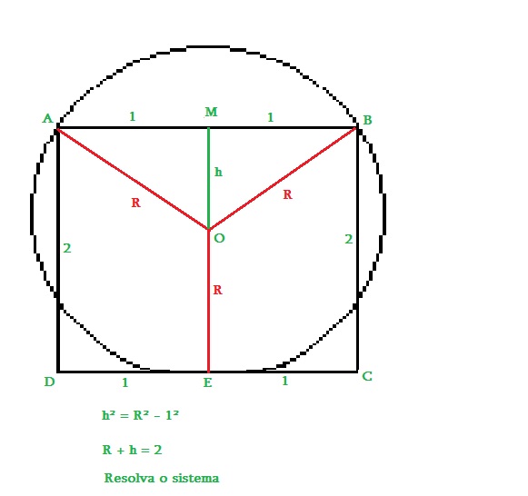 Questão sobre Geometria Plana Quadro10