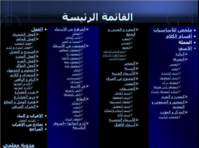 برنامج تفاعلي عن قواعد اللغة العربية 131310