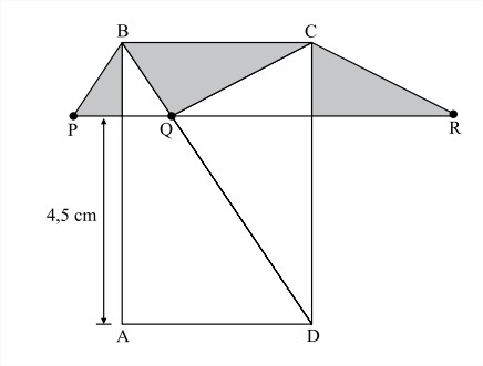 Na figura, ABCD é um retângulo de lados BC = 4 cm e AB  Prova_12