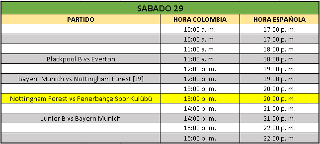 HORARIOS COPA HES, UCL & LIGA 2D Sabado24