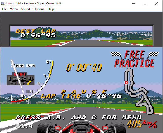 [Contre la montre] Super Monaco GP Mega Drive Smgp1111