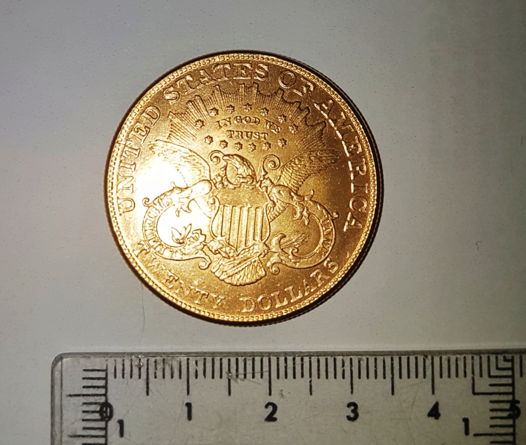20 dolares de oro de 1904. Liberty Head. 20191011