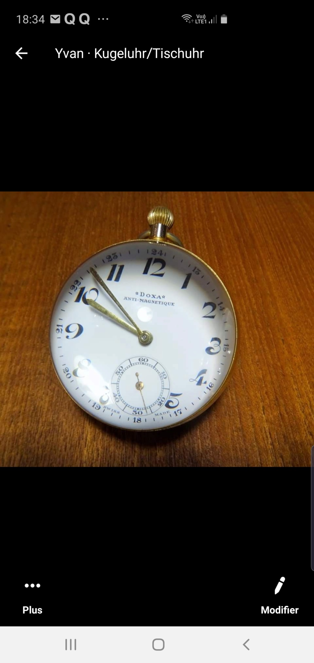 Une montre 'boule' trouvée en brocante Screen16