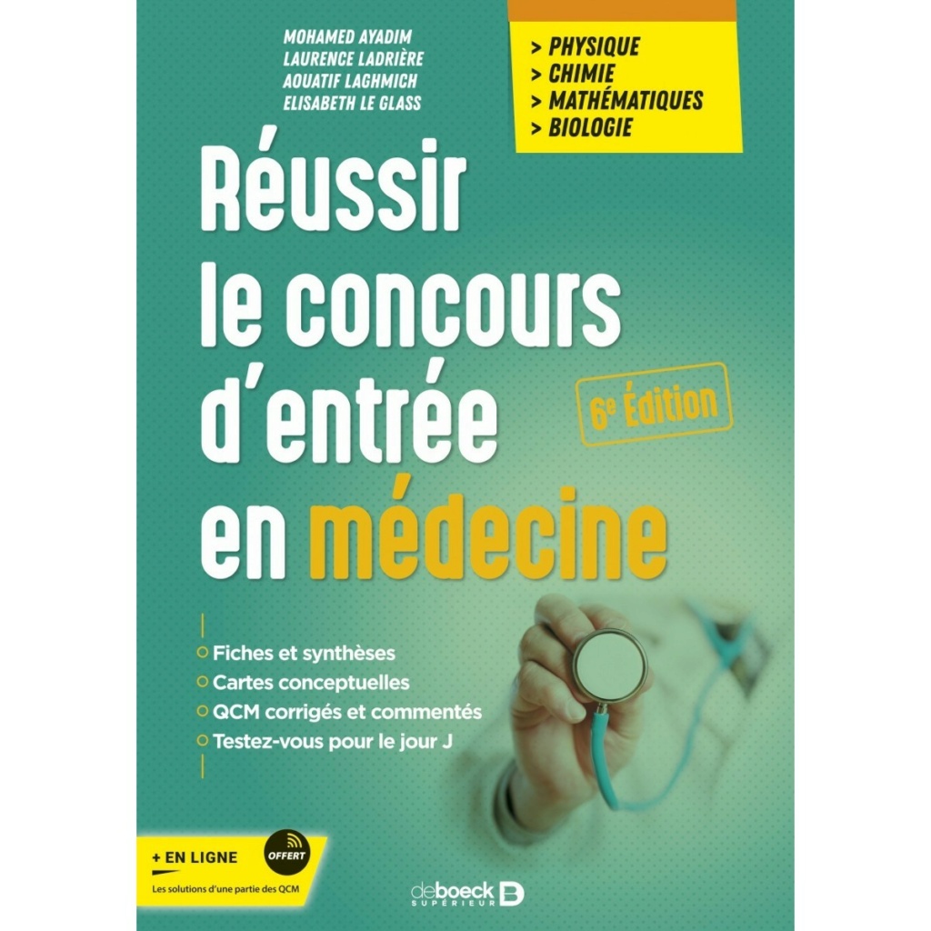 Réussir le concours d'entrée en médecine PDF gratuit  Reussi13
