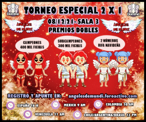 APUNTE PARA EL TORNEO 08/12/21 A LAS 16 H ESPAÑA Torneo10