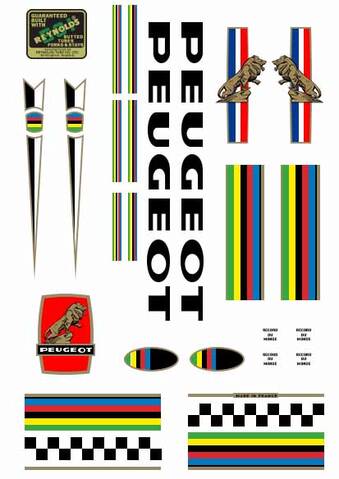 Stickers vélo peugeot hotsell