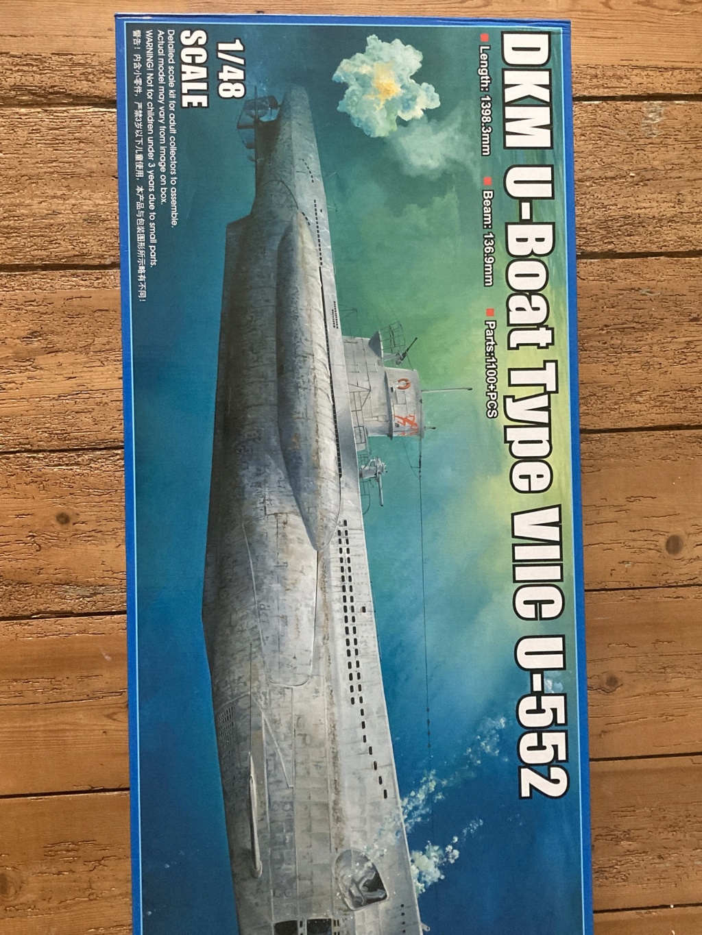 DKM U-BOAT Type VIIC U-552 au 1/48° TRUMPETER  Img_1211