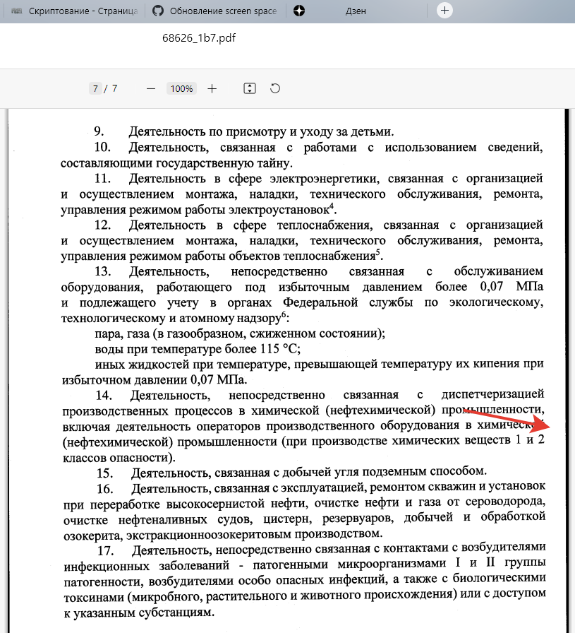 Виды деятельности при которых проводится психиатрическое освидетельствование 2023-015