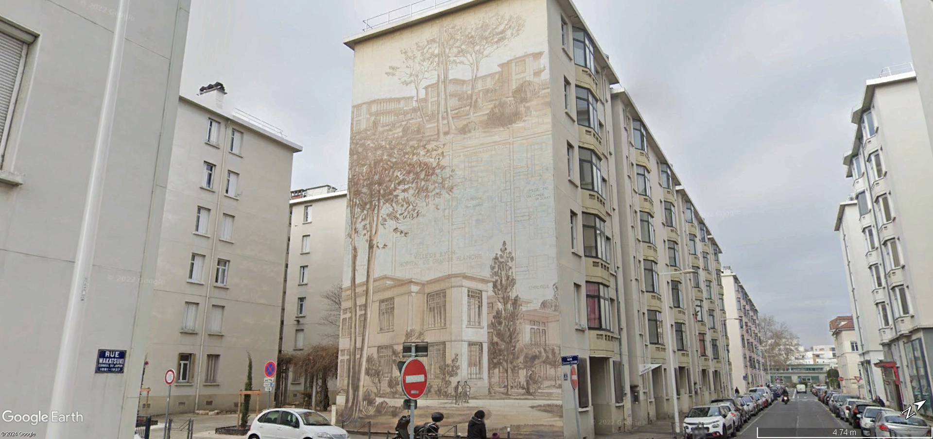La cité idéale, en 25 fresques d'immeubles à Lyon. A104