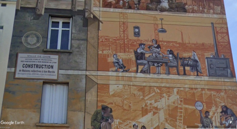 La cité idéale, en 25 fresques d'immeubles à Lyon. A55