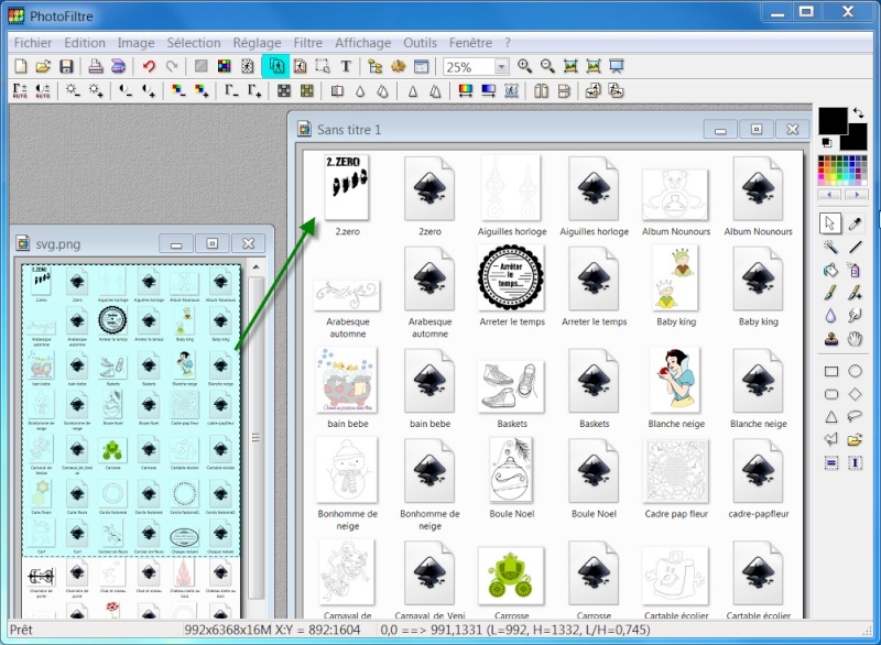 Faire des miniatures des fichiers pour imprimer et conserver Snagit10