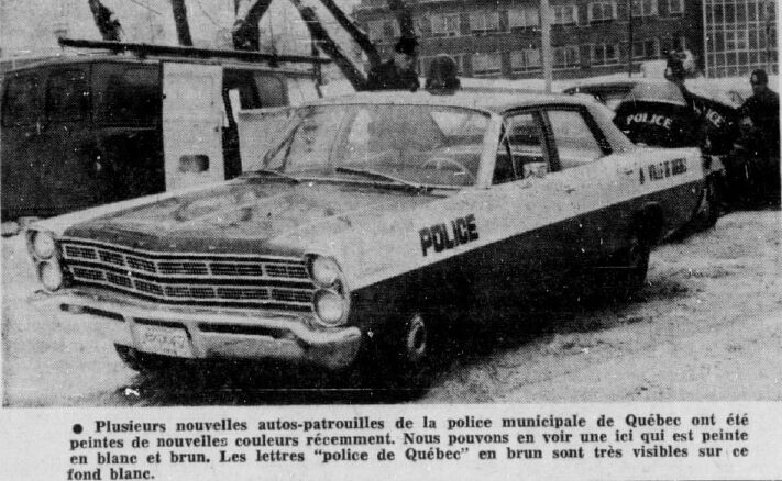 Vielles photos de voitures de police et Ambulance au Québec Police11