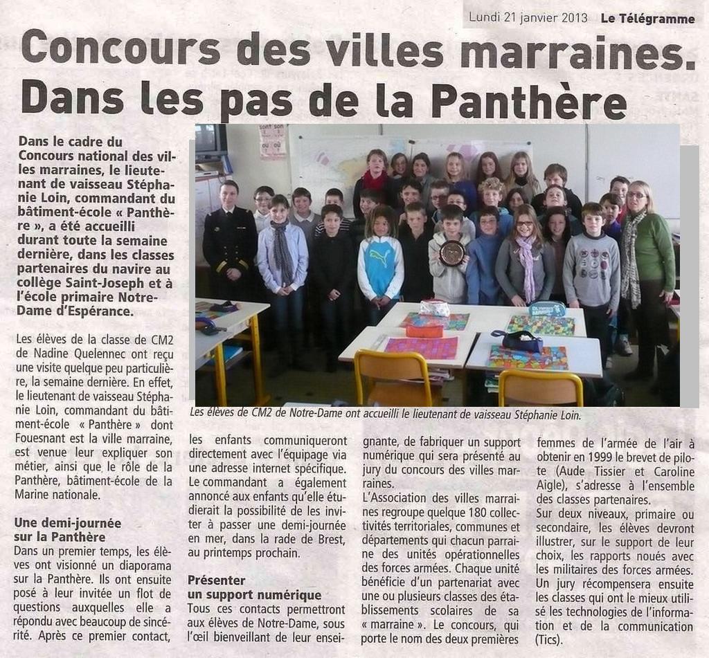 BE PANTHERE et sa ville marraine : FOUESNANT - Page 4 Articl12