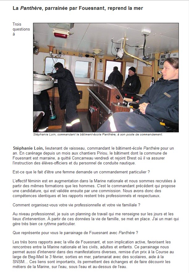 BE PANTHERE et sa ville marraine : FOUESNANT - Page 4 Articl13