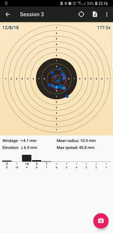 App Android/iOS pour analyse des cibles et parametres de tir