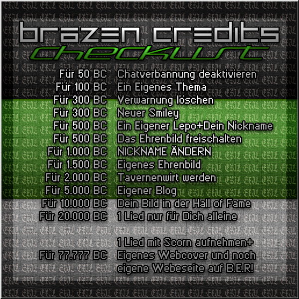 Orden und Brazen Credits verdienen Bc_lis10