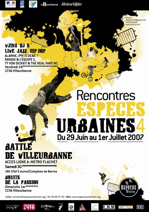 Festival Espèces Urbaines 2007 Affich10