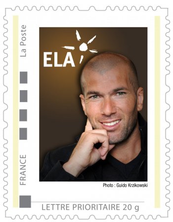 France : un timbre à l'effigie de Zinedine Zidane 811-2010