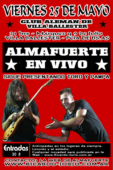 Almafuerte - 25 de Mayo del 2007 Afiche10