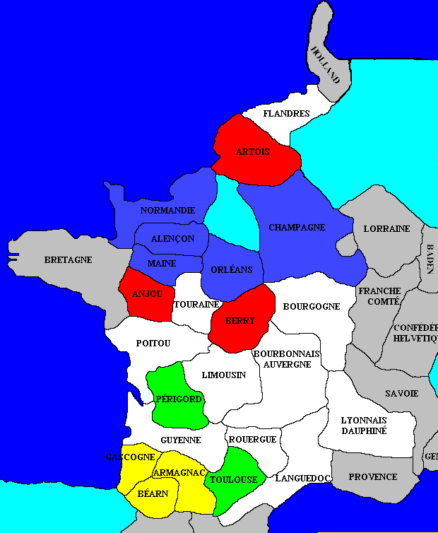 Alliances au sein du Royaume de France Carte_11