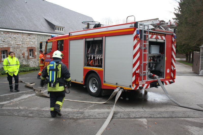 Pompiers Rochefort : exercice a l'abbaye St Rémy 13.12.2009 Exerci11