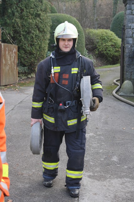 Pompiers Rochefort : exercice a l'abbaye St Rémy 13.12.2009 Exerci18