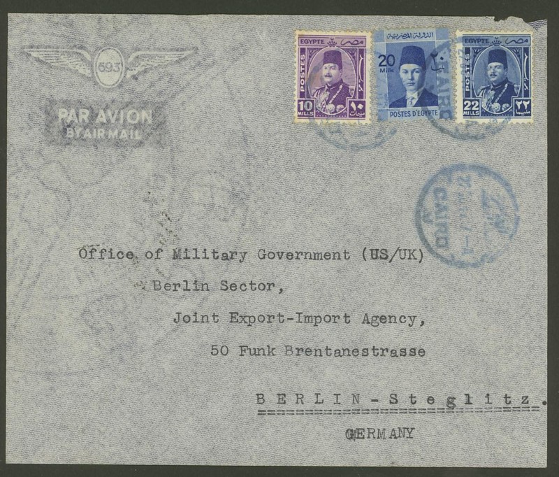 Ägypten - Briefe und andere Poststücke 0613