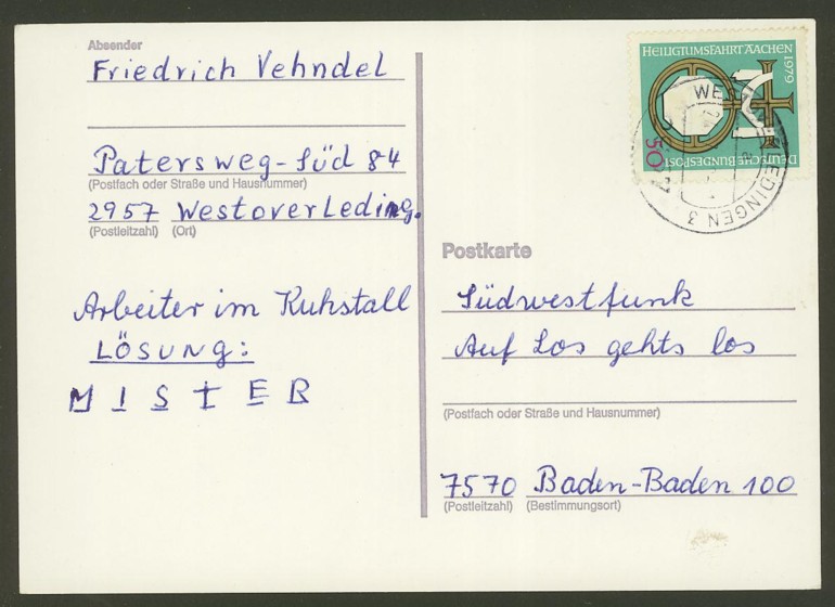 Bundesrepublik Deutschland - Einzel- und Mehrfachfrankaturen 101710