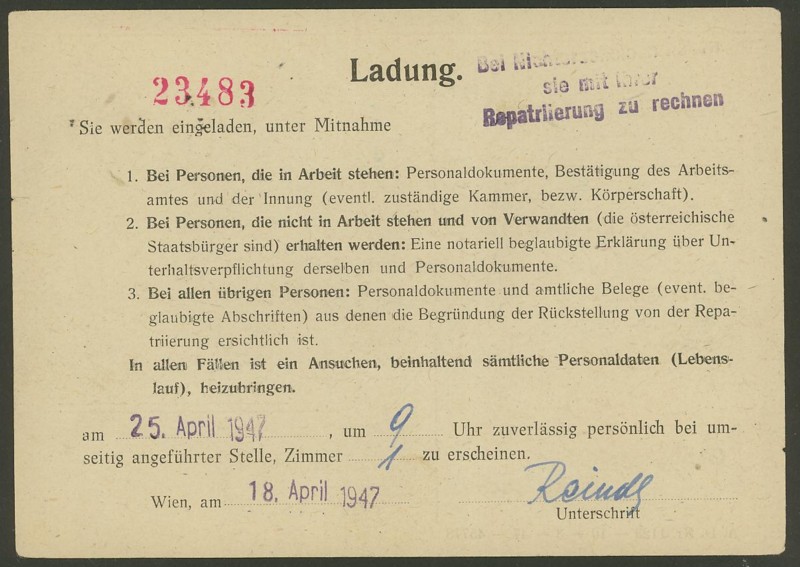 Österreich - Verwendung von Portomarken in Österreich Ank_1911