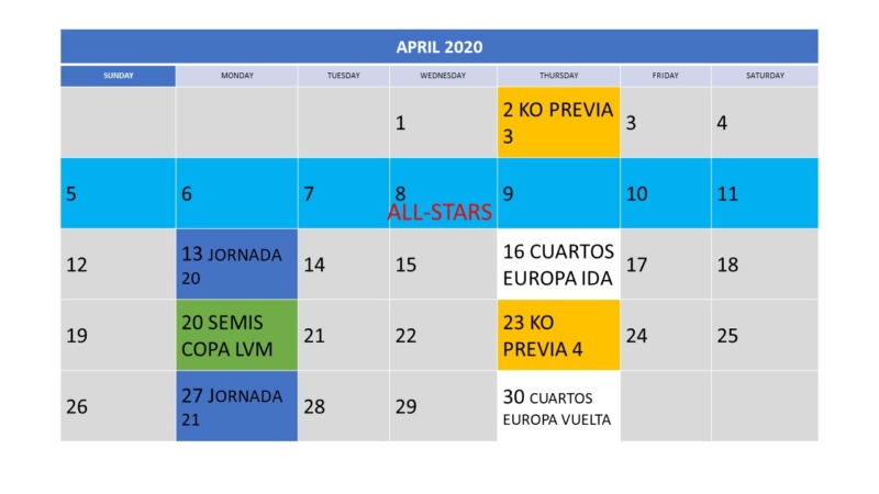Calendario 2019/2020  Diapos14