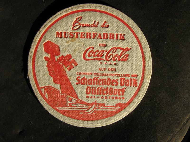 Sous verre Coca cola Allemagne 1935-36 29ghki10