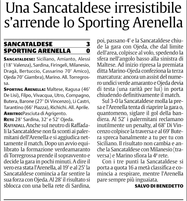 Campionato 14° giornata:Sancataldese - Sporting Arenella 3-0 Scbgfb11