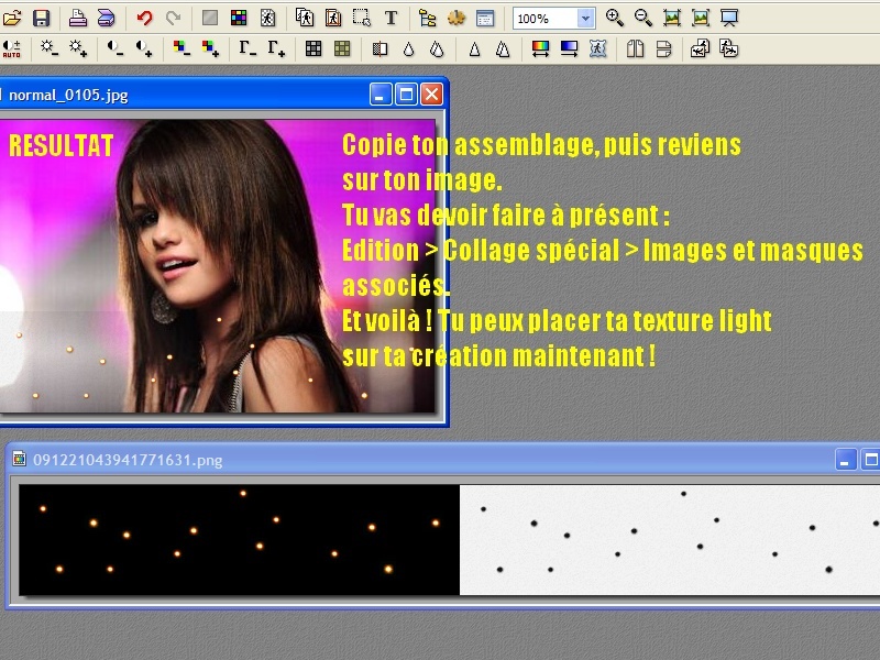 Poser une texture light. 410