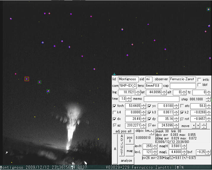 Gigantic jet captured by Italian Meteor and TLE Network Measur11