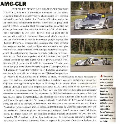 [Historique] La Mercedes CLR (Sport prototypes) 1999 Numari11
