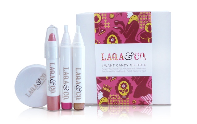 LAQA & Co Cosmetics Gift Box Giveaway ends 1/5/13 I-want10