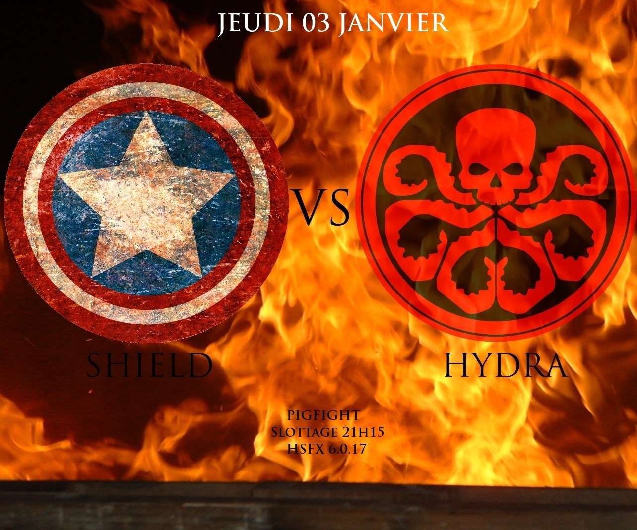 SHIEL VS HYDRA pigfight jeudi 3 janvier   Shield11