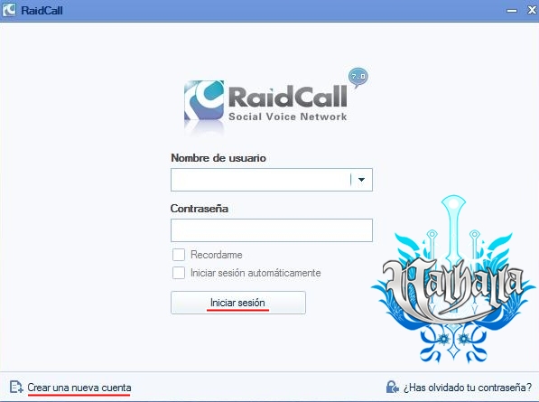 Guía de uso para RaidCall Guiarc11