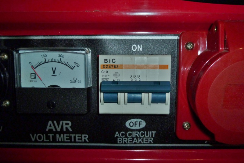 electrogene - Protection contre les surcharges d'un groupe électrogène portatif Ge_5kv11