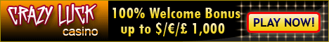 Crazy Luck Casino $/€50 No Deposit Bonus Exclusive Crazy_10