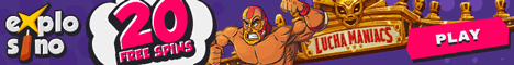 Explosino Casino 20 Free Spins No Deposit Bonus 100%/BTC Bonus + Free Spins Explos10