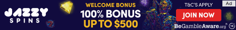 Jazzy Spins Casino 30 Free Spins No Deposit Bonus 500% Bonus Canada New Zealand Jazzy_12