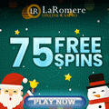 LaRomere Casino 75 Free Spins No Deposit Bonus Christmas Until 31 December Larome11